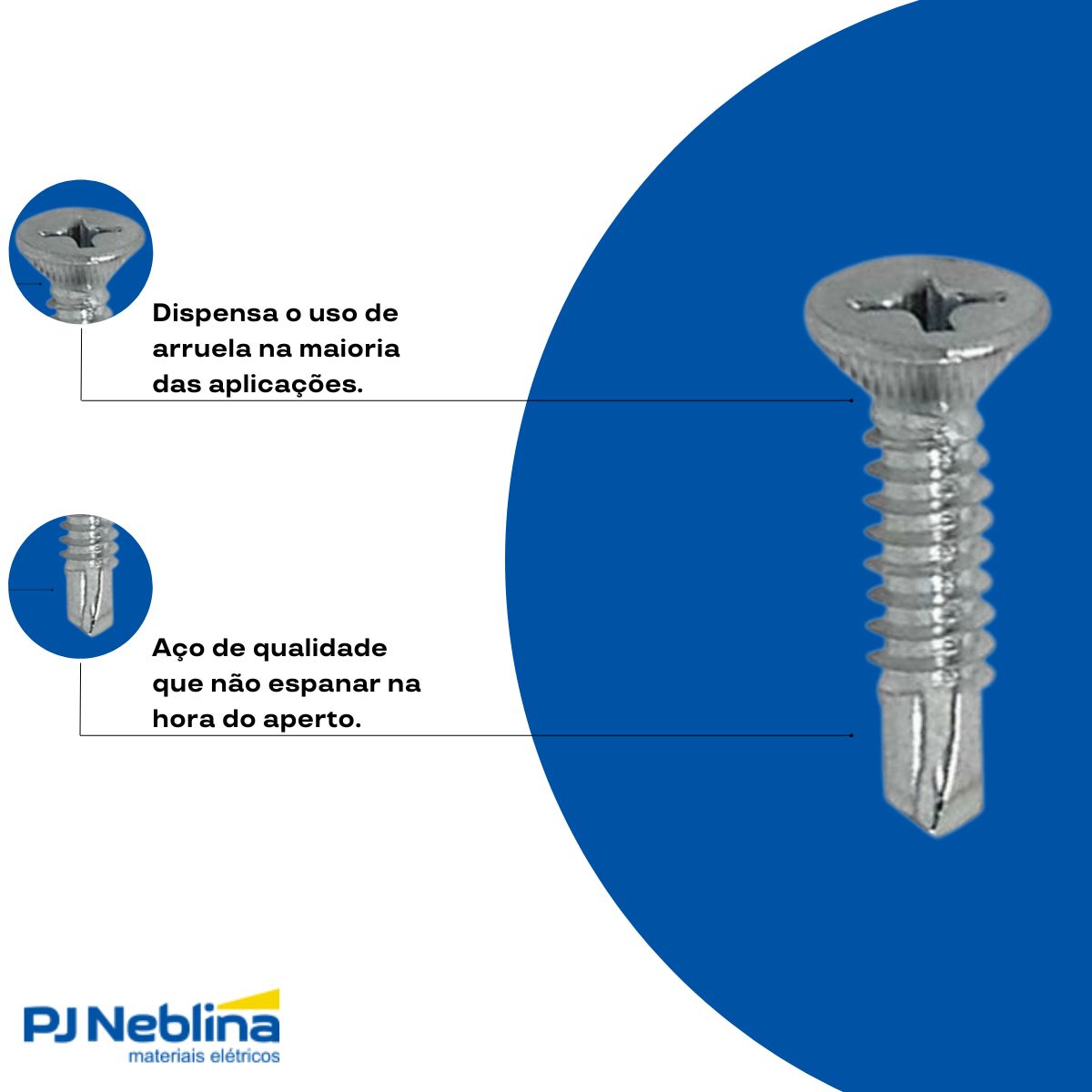 Cartela Parafuso Flangeado Pta Broca 4,2 X 25 - Sfixa