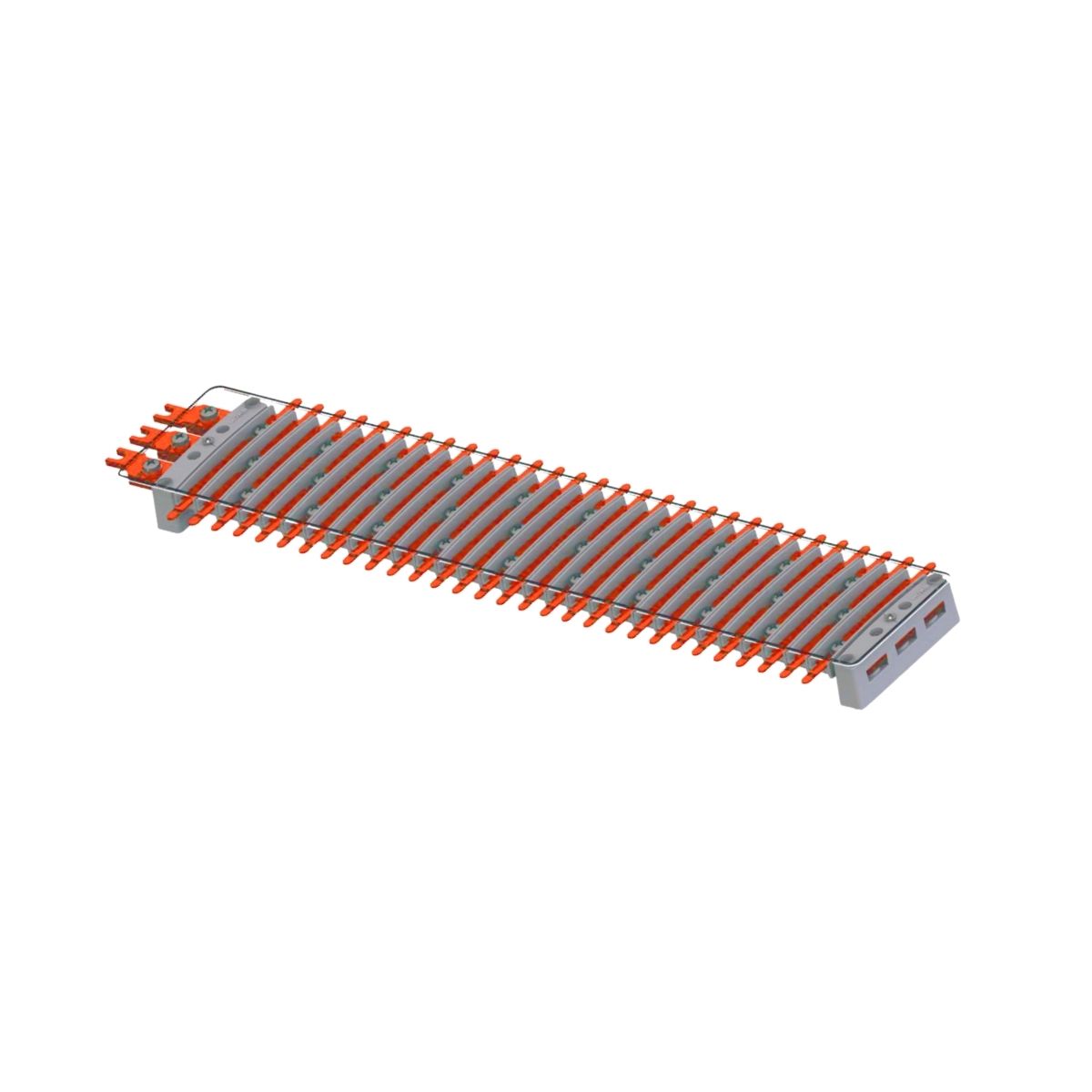 Barramento Neutro/Terra Trifásico Flutuante 48 Polos 250A Disjuntor Din C/Trilho - Brum