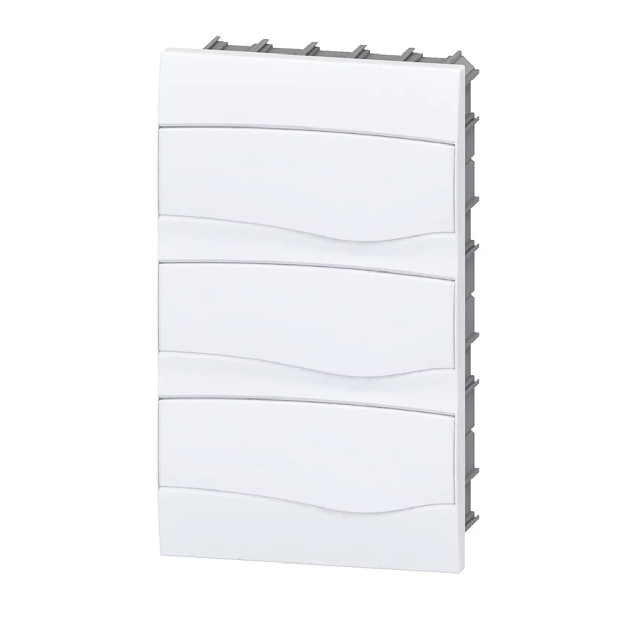 Centrinho Distribuição Embutir 36 Disjuntor Din Porta Opaca Sem Barramento Branco BR36B - Brum