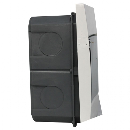 Centrinho Distribuição Embutir 5 Disjuntor Din Porta Transparente Sem Barramento Branco BR5T - Brum