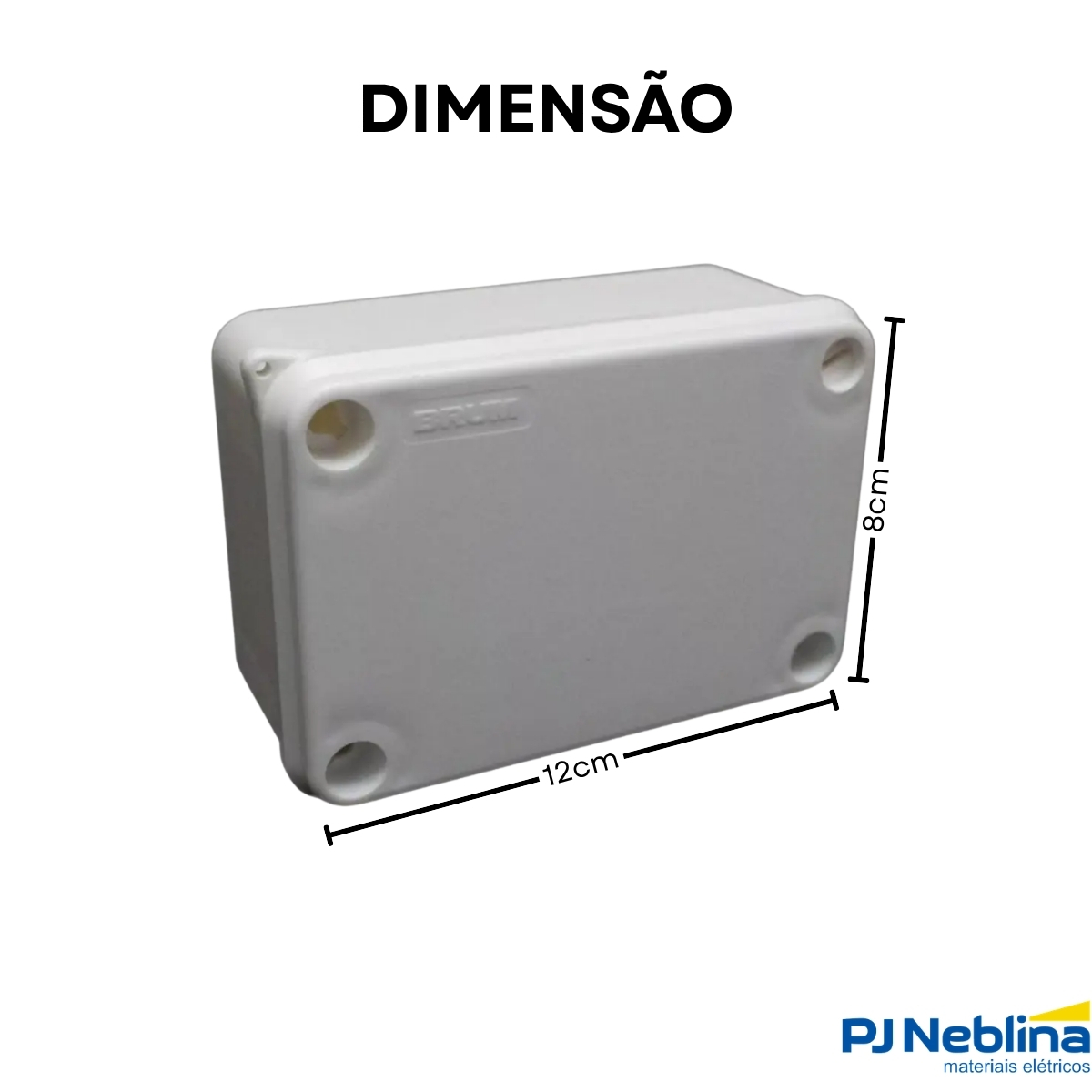 Caixa Passagem 120X80X50Mm Ip65 Opaca - Brum