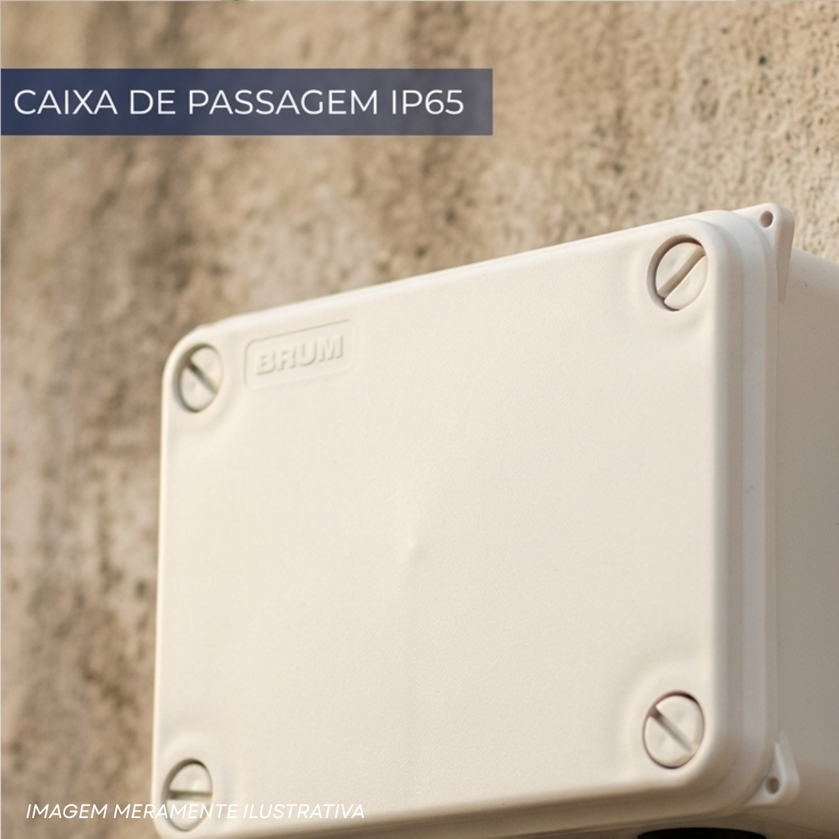 Caixa Passagem 120X80X50Mm Ip65 Opaca - Brum