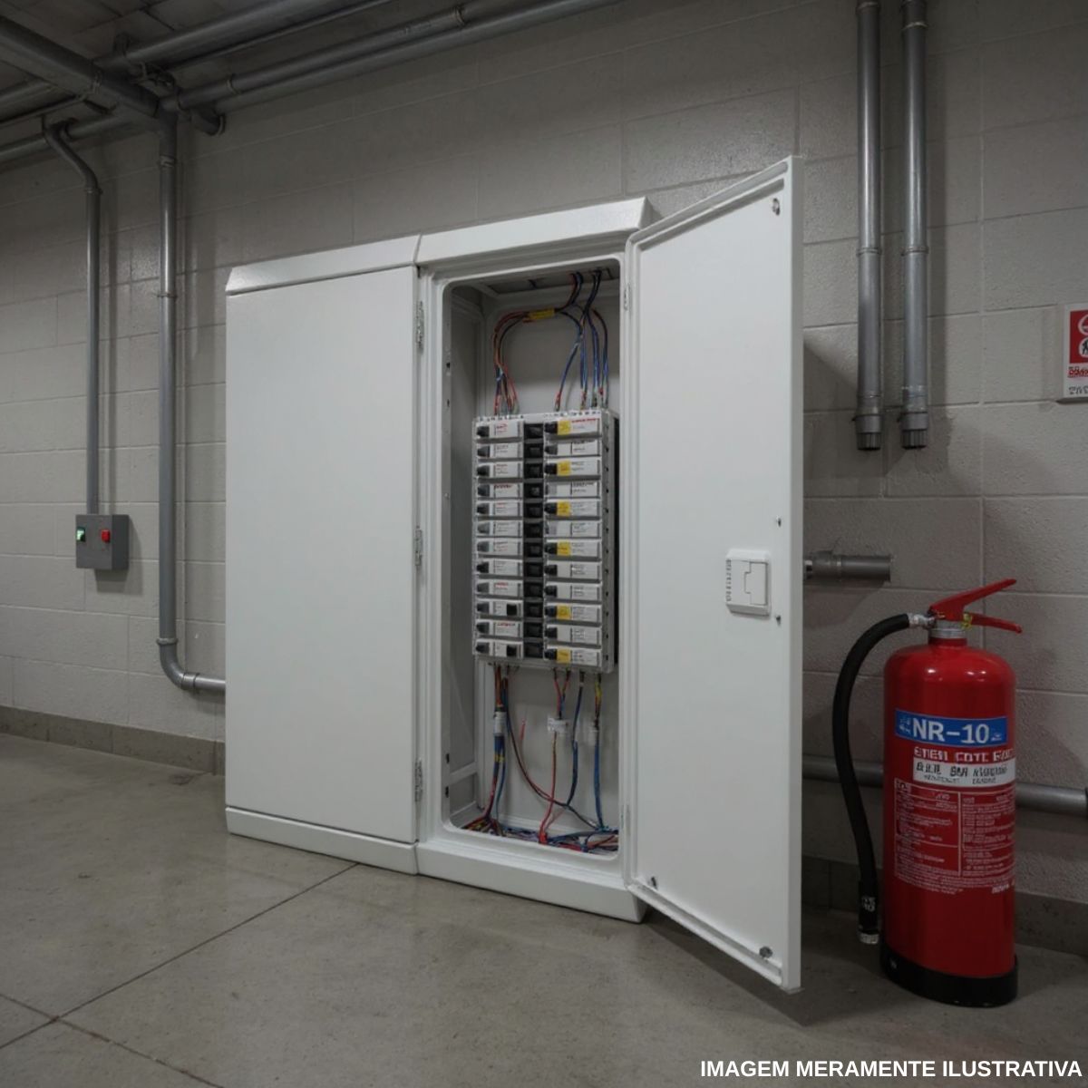 Quadro Distribuição Embutir Q25-36E 36 Disjuntores 150/250A Branco Vertical Brum