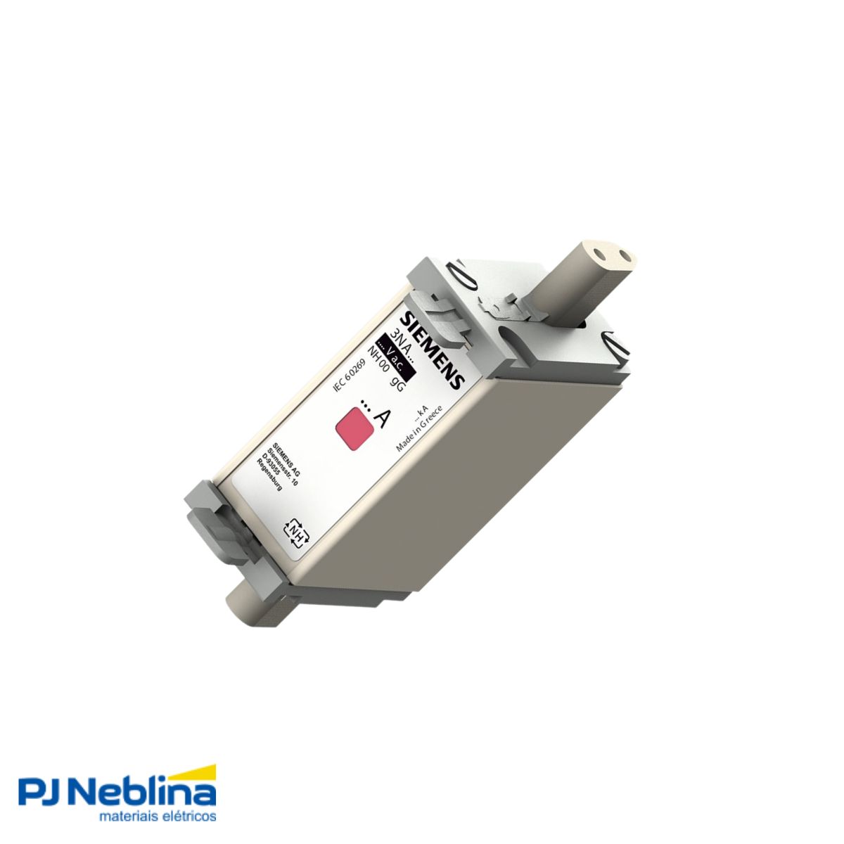 Fusível Nh Hrc Retardado Gg/Gl 63A 500V 120Ka T-000 Indicador Combinado - Siemens