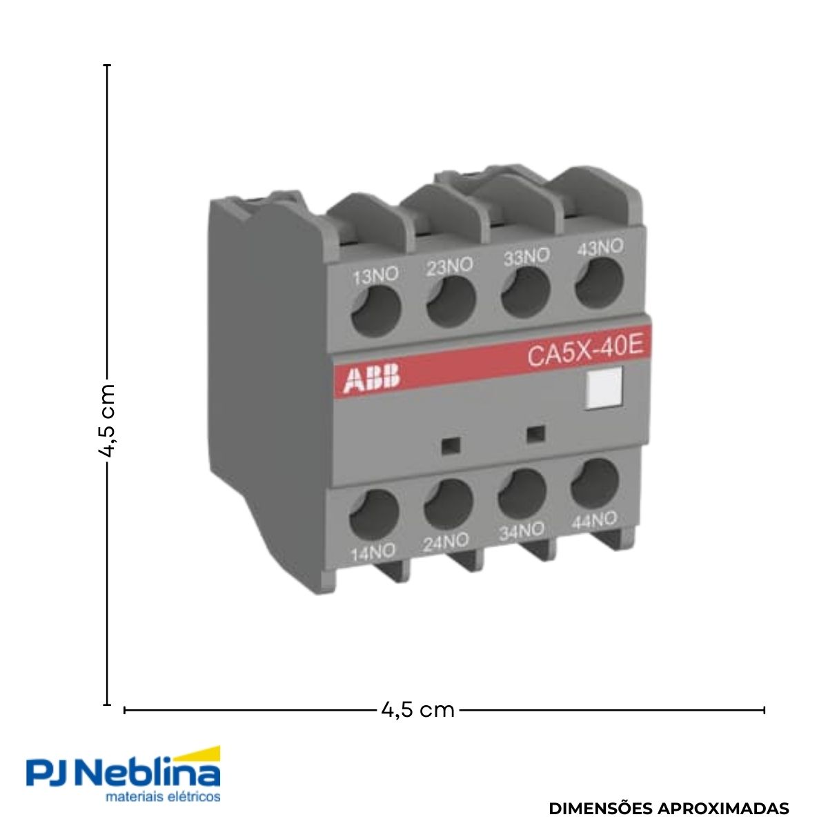 Bloco Contato Auxiliar P/Contator Frontal 2Na+2Nf - Abb