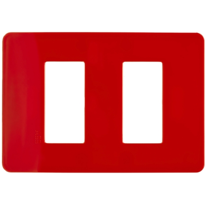 Placa Acabamento Cereja 4x2 2 Postos Separados Unno Life - Abb