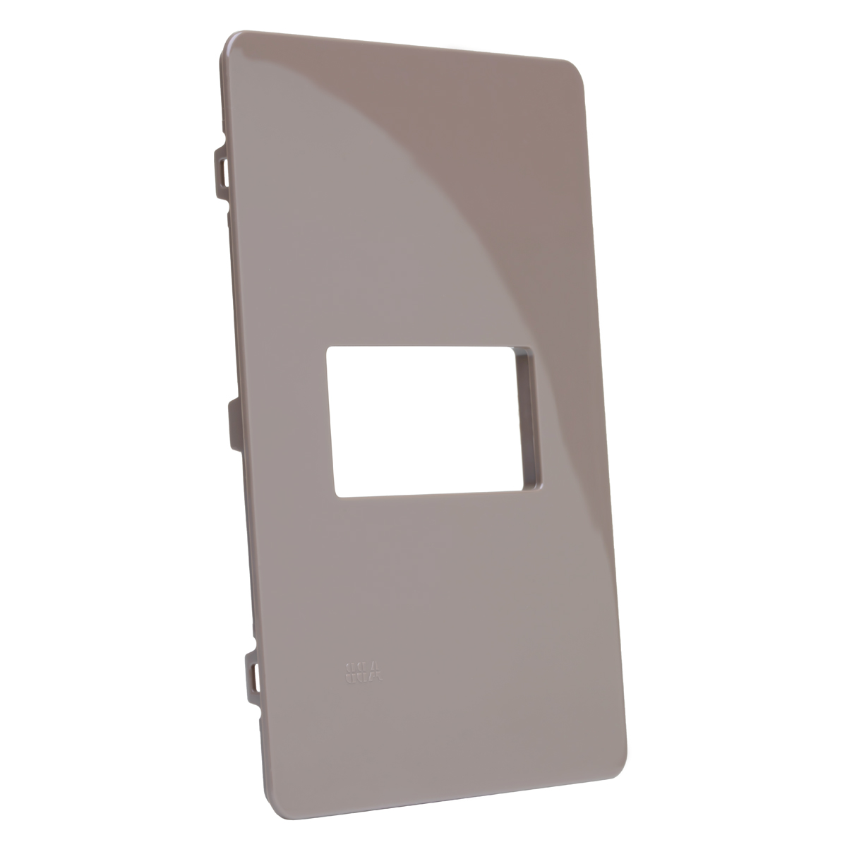 Placa Acabamento 4X2 1 Posto Horizontal Chocolate Unno Life N1371.1 CH - ABB