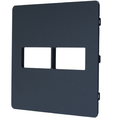 Placa Acabamento Grafitte 4x4 2 Módulos 1+1 Postos Unno Life - Abb