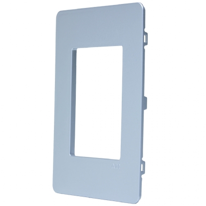 Placa Acabamento 3 Postos Horizontal 4X2 Unno Life Prata - ABB