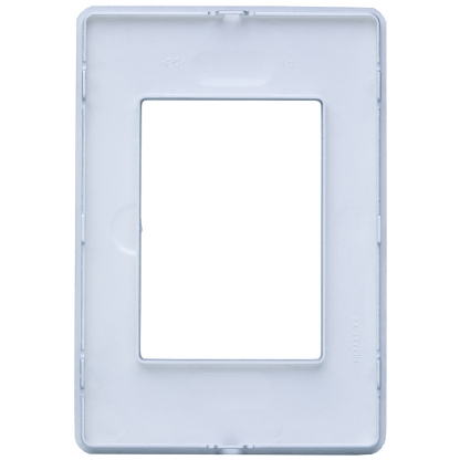 Placa Acabamento 3 Postos Horizontal 4X2 Unno Life Prata - ABB