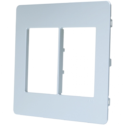 Placa Acabamento 6 Postos 4X4 Unno Life Prata - ABB