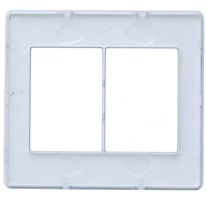 Placa Acabamento 6 Postos 4X4 Unno Life Prata - ABB