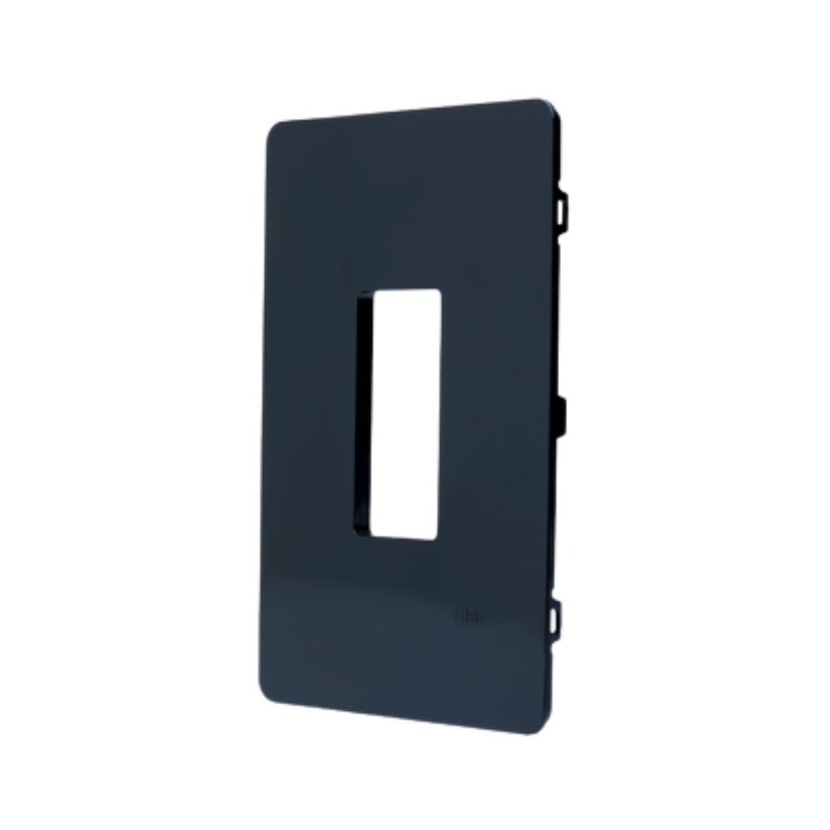 Placa Acabamento 4X2 1 Posto Vertical Preto Unno Life - Abb