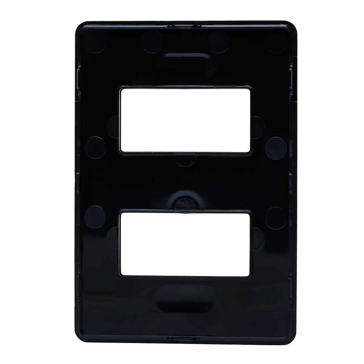 Placa Acabamento 2 Postos Horizontal4X2 Unno Life Preto - ABB