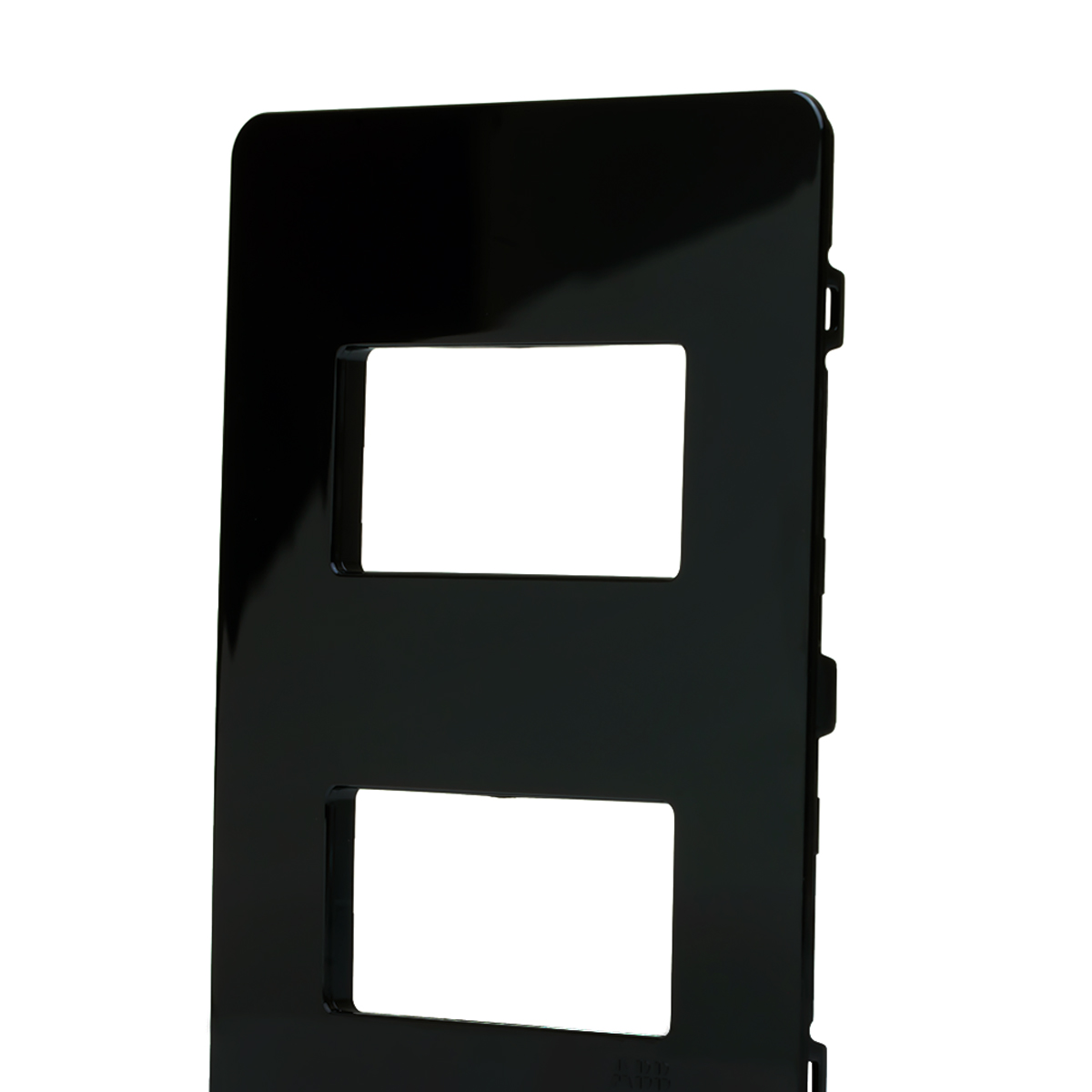 Placa Acabamento 2 Postos Horizontal4X2 Unno Life Preto - ABB