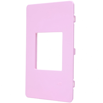 Placa Acabamento 2 Postos Horizontal 4X2 Unno Life Rosa - ABB