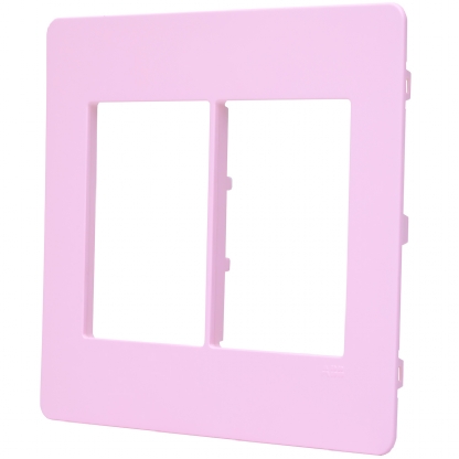 Placa Acabamento 6 Postos 4X4 Unno Life Rosa - ABB