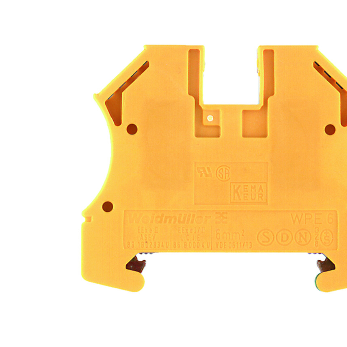Conector Borne Passagem 2 Conexoes 6,00mm 800v Vd/am