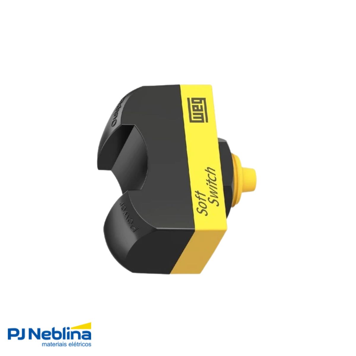 Botoeira Comando Eletrônica Montada 22 mm 1 Botão Comando Plástico Amarelo/Preto 1Na - Weg