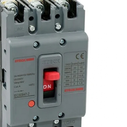 Disjuntor Caixa Moldada Tripolar 400A 50Ka 400/415V SDJS400 - Steck