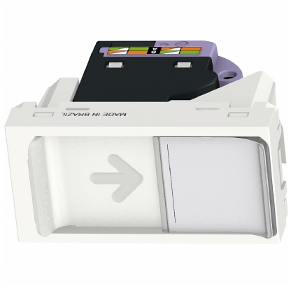 Módulo Tomada Rede RJ45 Cat6 Orion Branco - Schneider Electric