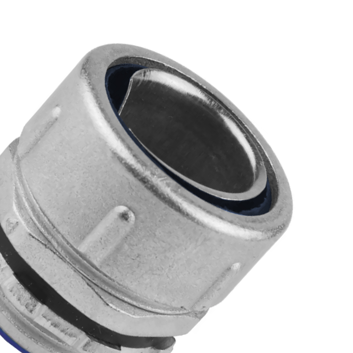 Conector Eletroduto Macho Reusável Zamak Zincado 3/4 Polegadas Rosca Npt Reto Fixo Kmra - Ekoflex