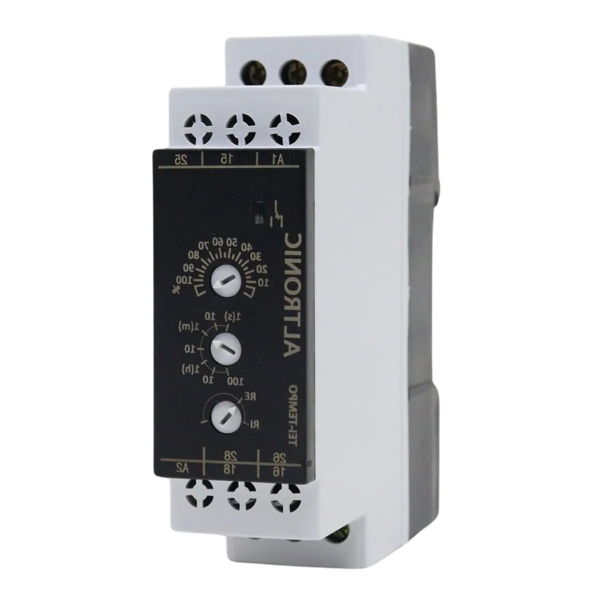 Relé Temporizador Eletrônico Retardo/Pulso Energização 0,1Seg-100H 1 Spdt (1Naf) 24-240Vca/Cc - Altronic