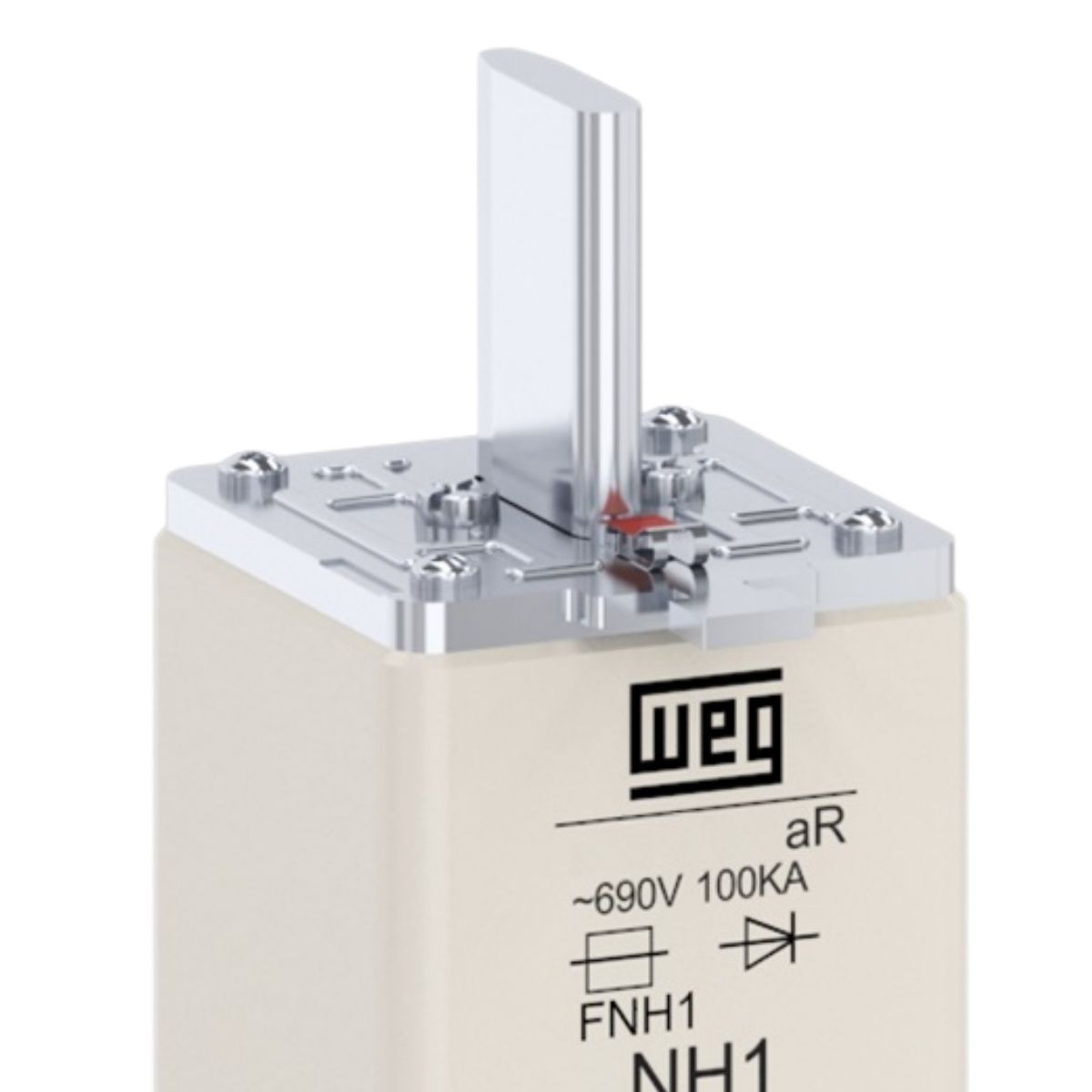 Fusível Nh Ultra Rápido Ar 63A 690V 100Ka T-1 - Weg