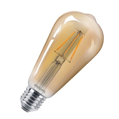 Lâmpada Led Filamento Bulbo St64 5W 127V E27 2700K Luz Amarela - Philips