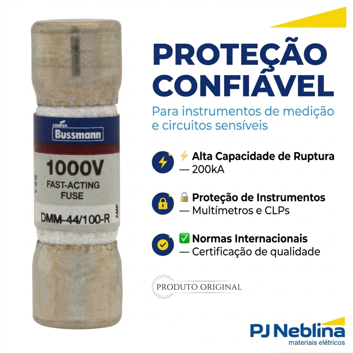 Fusivel Cartucho Rapido Am 440ma 1000vca/cc 200ka 10x35mm