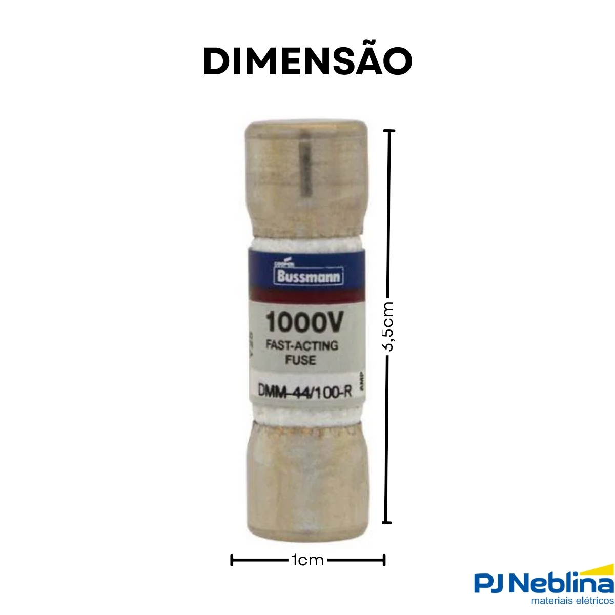 Fusivel Cartucho Rapido Am 440ma 1000vca/cc 200ka 10x35mm