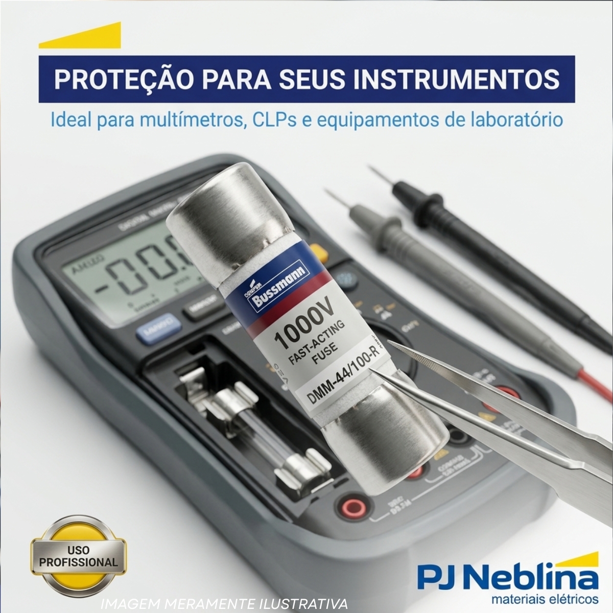 Fusivel Cartucho Rapido Am 440ma 1000vca/cc 200ka 10x35mm