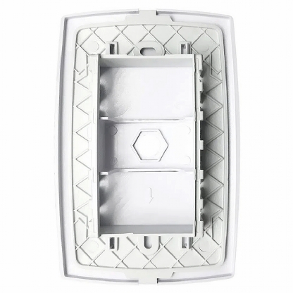 Conjunto Saída De Fio Horizontal 4X2 Home Branco - Blux