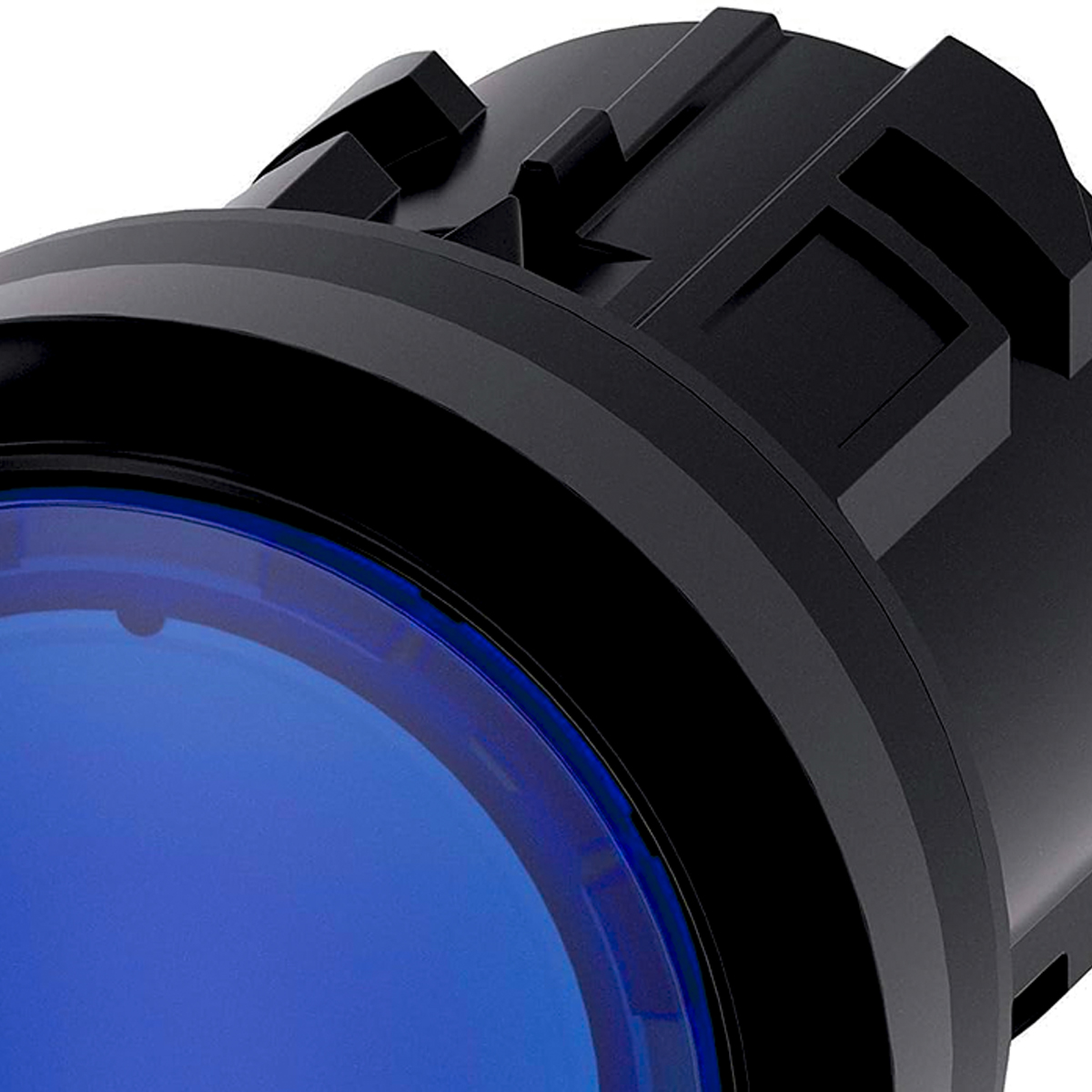 Botão Comando Pulsador Faceado Iluminado Redondo 22mm Plástico Azul 3SU10010AB500AA0 - Siemens