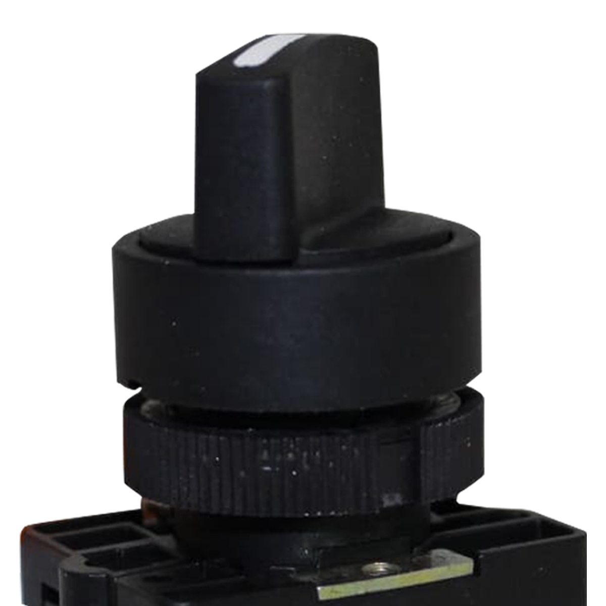 Botão Comutador Knob Curto 2 Posições Fixas 1Na 90G 22Mm Preto Ip40 - Metaltex