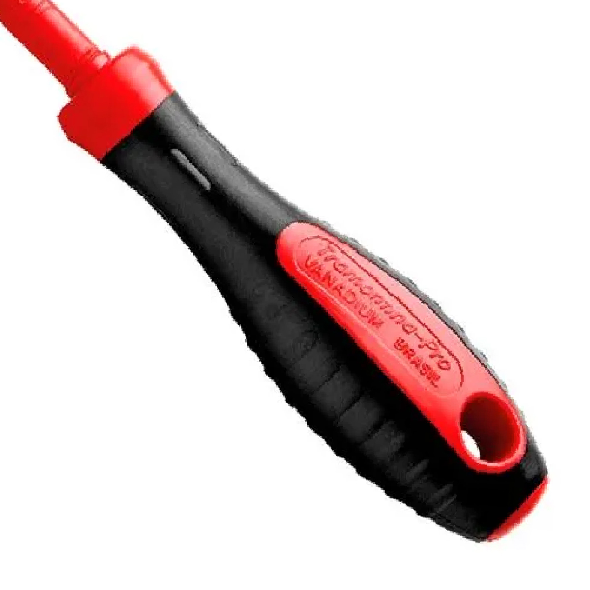 Chave Fenda Simples Isolada 1000V 1/4x4Pol 6x100Mm Cabo Dupla Injeção Preto/Vermelho - Tramontina