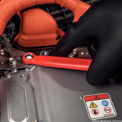 Chave Estrela 1 Boca Isolada 1000V 10mm Vermelho - Tramontina