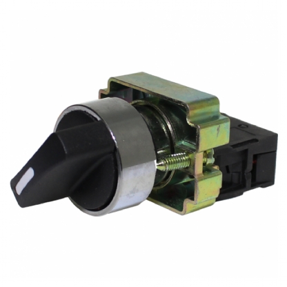 Chave Seletora Metálico Knob Curto 2 Posições Fixas 90G 1Na - Metaltex