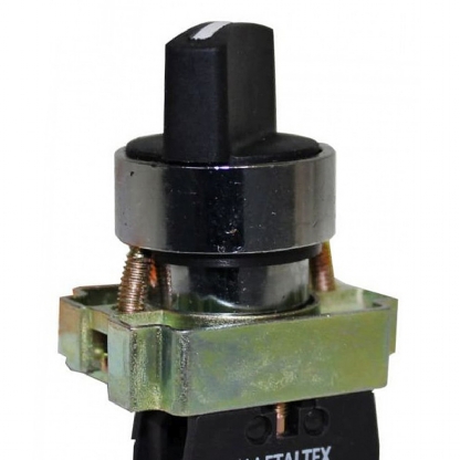 Chave Seletora Metálico Knob Curto 2 Posições Fixas 90G 1Na - Metaltex