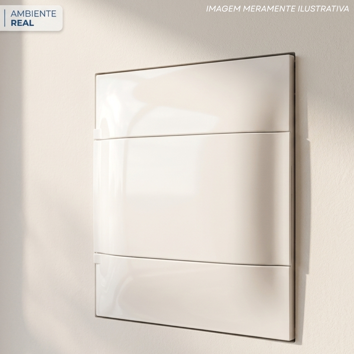 Quadro Distribuição Embutir 256X225X98Mm 8 Disjuntores Branco 134008 - Cemar