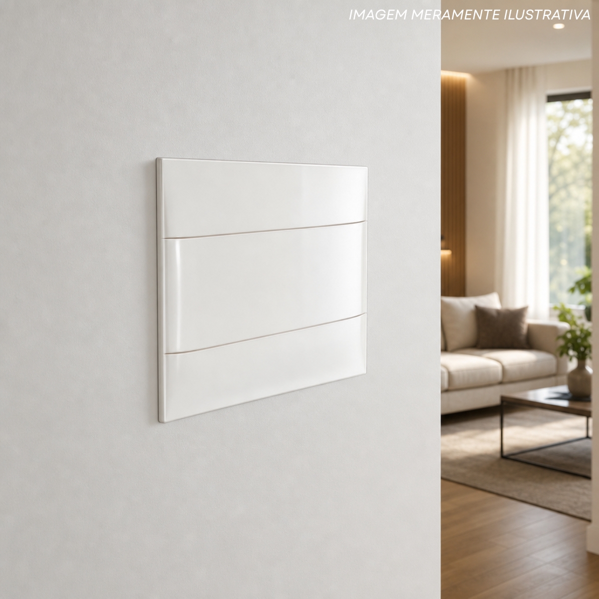 Quadro Distribuição Embutir 328X235X102Mm 12 Disjuntores Branco 135001 - Cemar