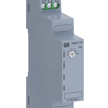 Relé Supervisão Trifásico Falta Fase Sem Neutro 200-240V RMW17-FF01D65 - WEG