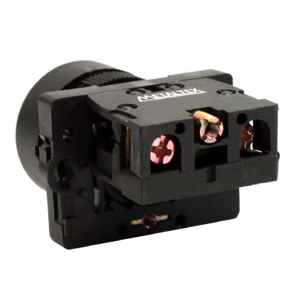 Pulsador Faceado 22mm Plástico Verde 1Na - Metaltex