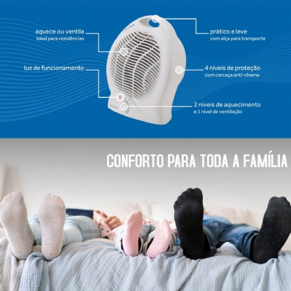 Aquecedor Doméstico 127V A1-01 Premium Branco - Ventisol