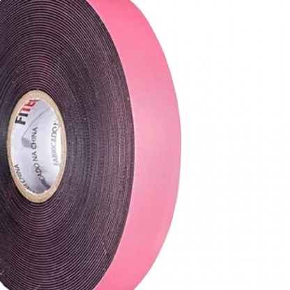 Fita Isolante Auto Fusão 19mm 10 Metros Rosa Fiteck - Steck
