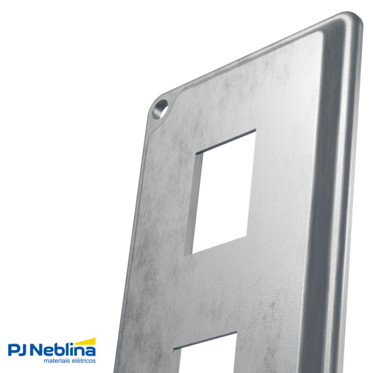 Tampa Condulete 2 Tom Rj11/Rj45 Alumínio 1Pol S/Pintura S/Vedação - Wetzel