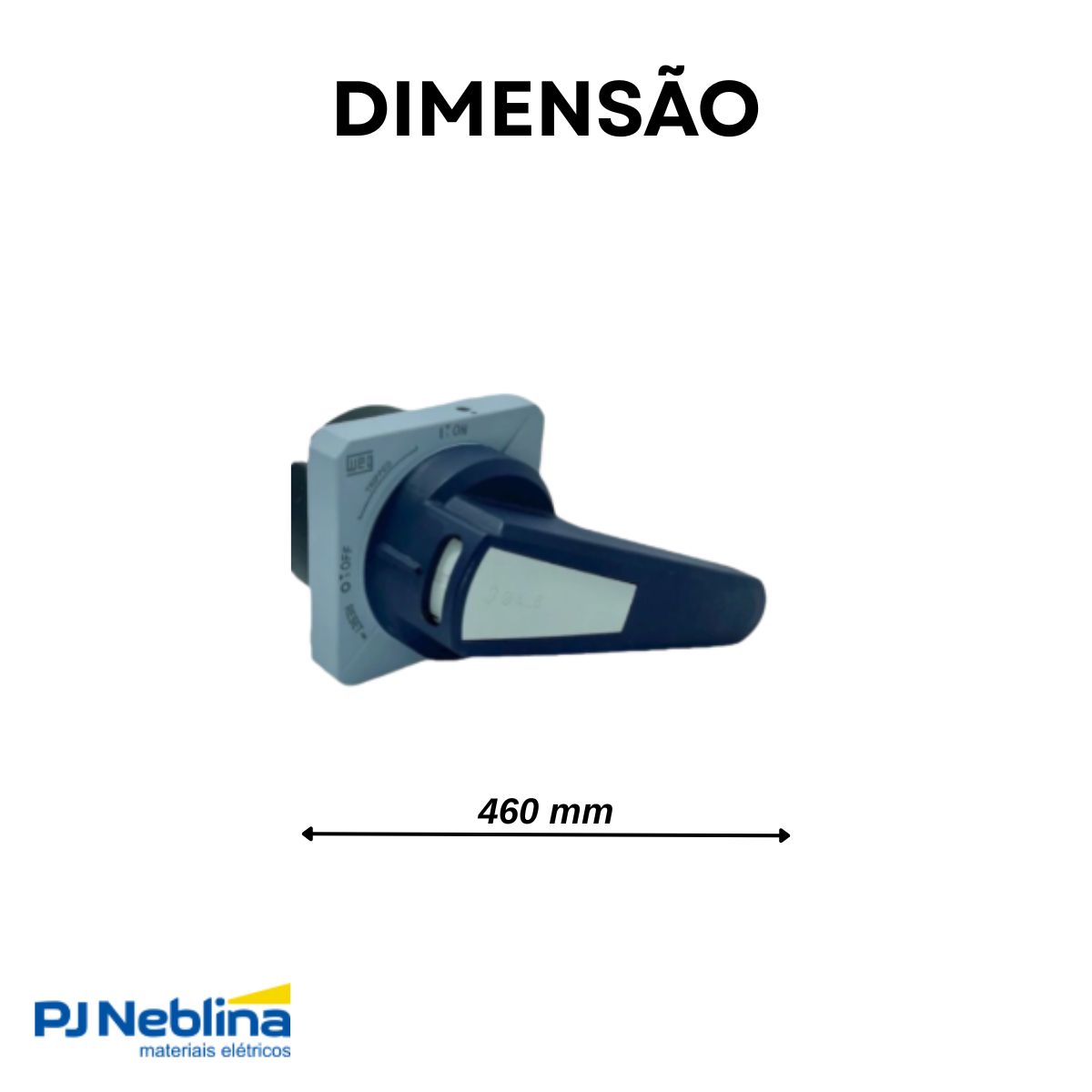 Acionamento Rotativo P/Porta Manopla Haste Aço Rfw160 Riw160/250 Ip66 - Weg