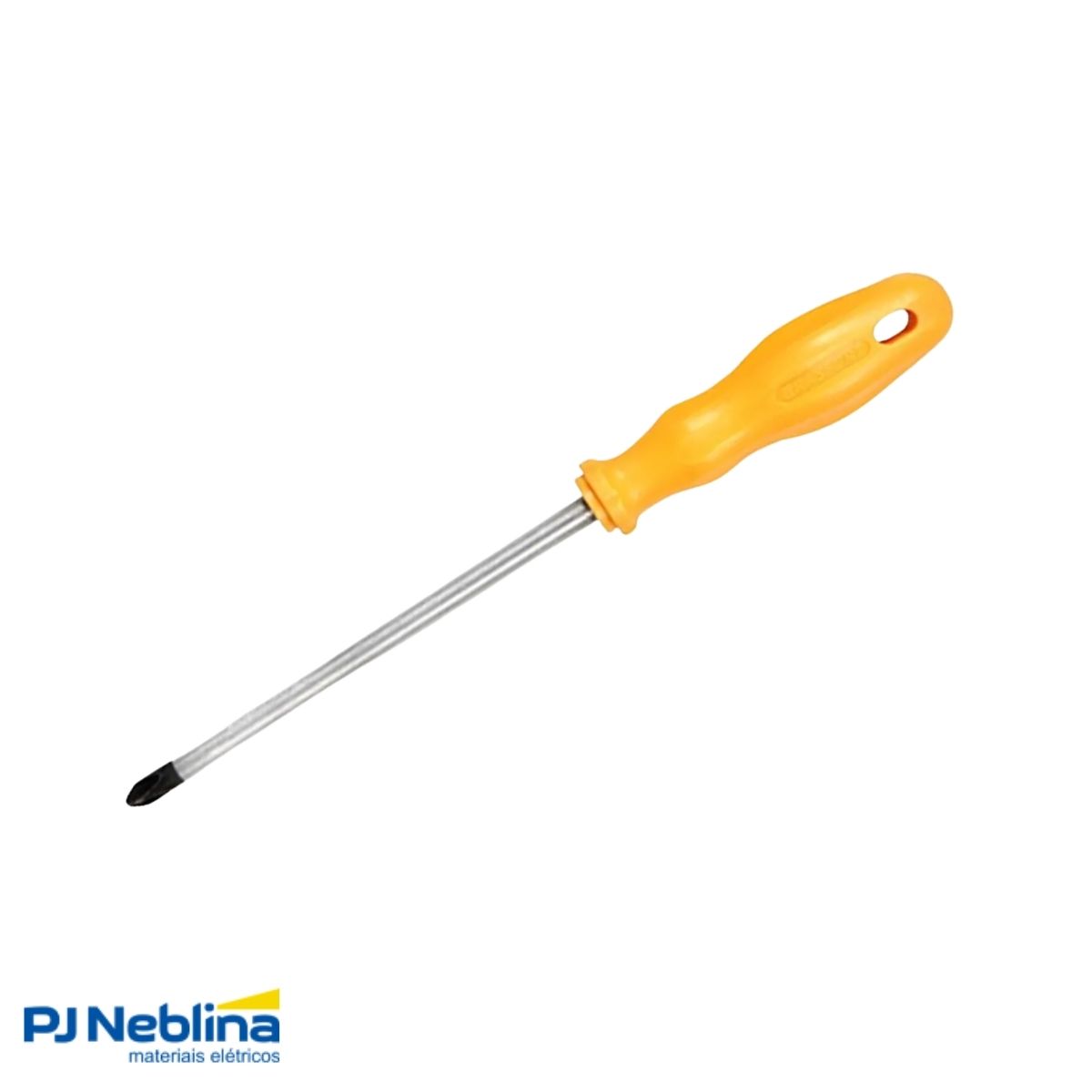 Chave Fenda Ponta Cruzada (Philips) 1/4X5Pol (6X125Mm) Amarelo - Brasfort