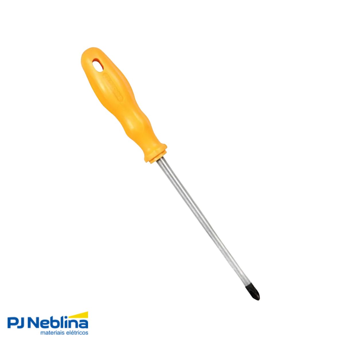 Chave Fenda Ponta Cruzada (Philips) 5/16X6Pol (8X150Mm) Amarelo - Brasfort