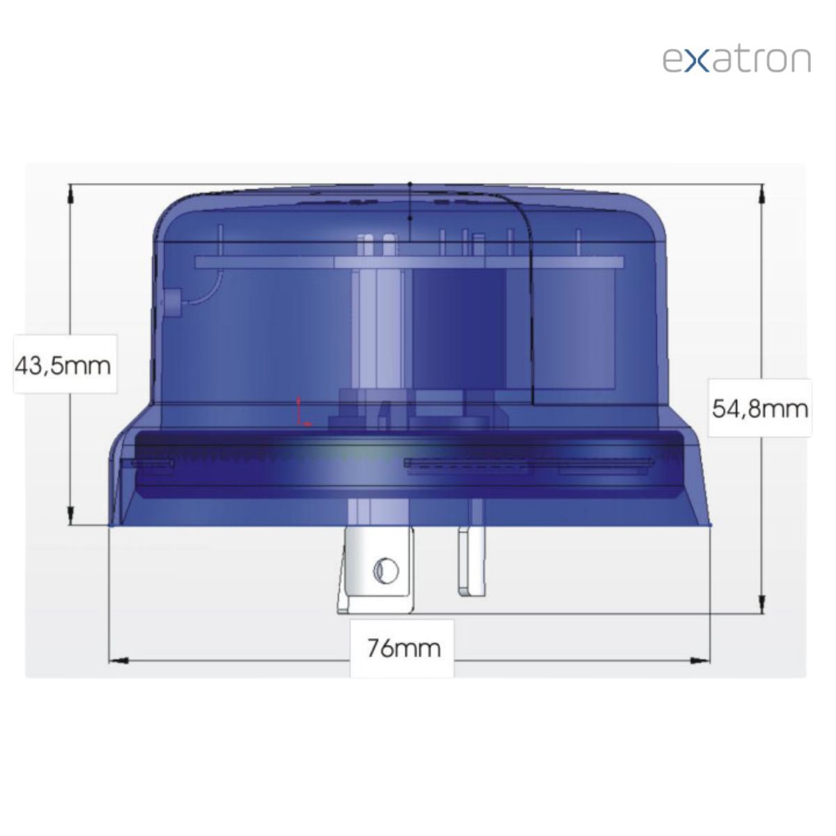Rele Fotoelétrico 1800Va(1000W) Na 105-305V Terminal Azul LUXONFL Exatron